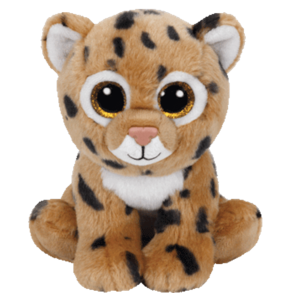Ty Inc Beanie Boo Plush Stuffed Animal Medium Freckles the Leopard 10"