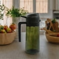 thumbnail image 4 of 470ml Glass Oil Dispenser - Dual Use Pump & Spray Oil Bottle for Home Kitchen, Large Capacity Precise Oil Sprayer for Cooking, 4 of 5
