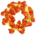 thumbnail image 3 of 2.3M Artificial Autumn Fall Leaves Greenery Ivy Leaf Fern Foliage Plant Flower, 3 of 9