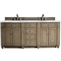 James Martin Vanities 157-V72-3Car Bristol 72" Free Standing Double Basin Hardwood Vanity