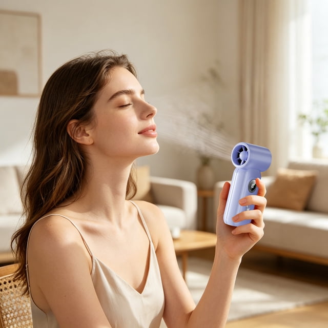 YWIYIUD 1PC Portable Handheld Fan with Foldable Design Rechargeable and Durable Mini Fan Suitable for Outdoor Activities Home and Travel Gifts for Friends and Neighbors