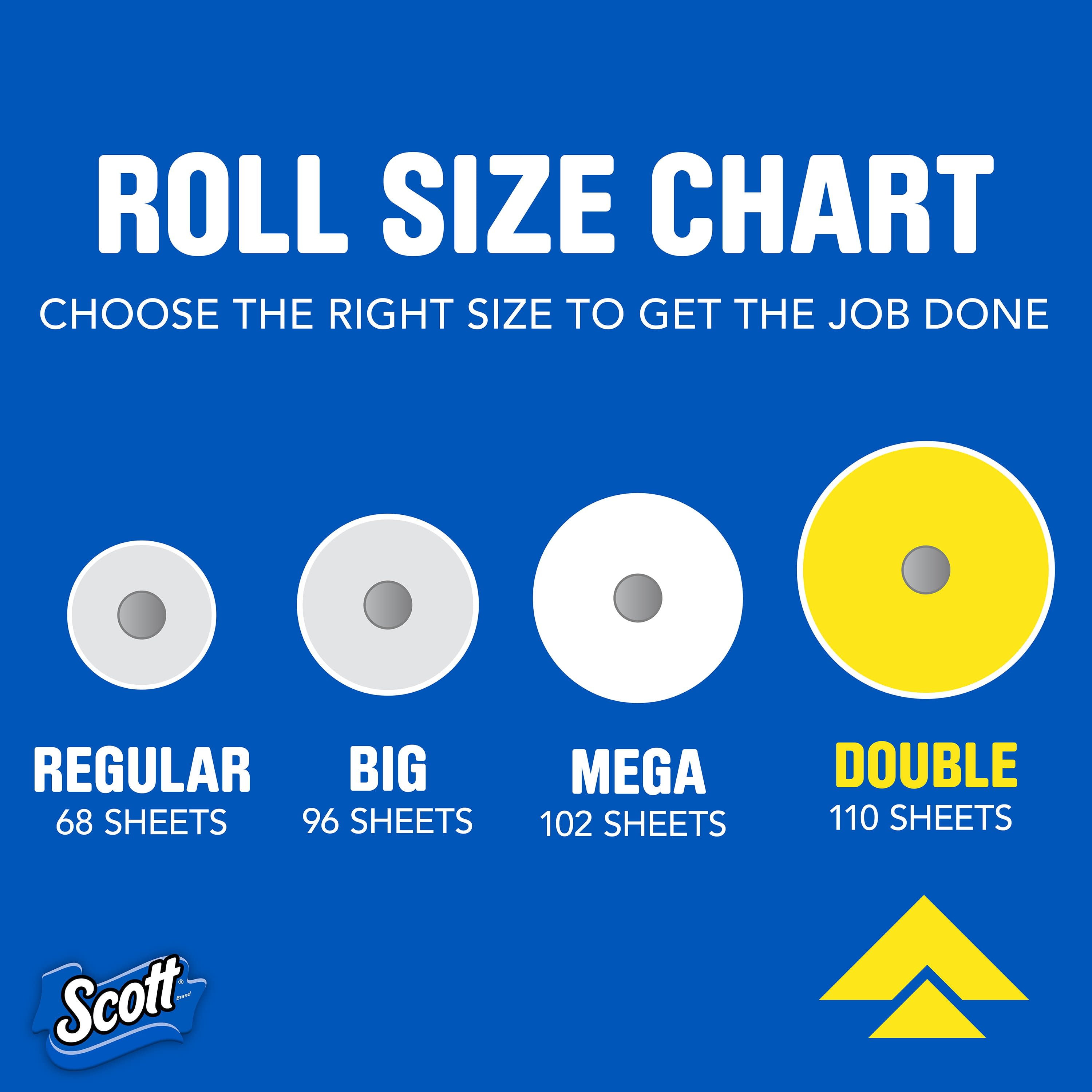 Scott Paper Towels 6 Regular Rolls =7-68 Paper Towels Per Roll Choose-A-Sheet 