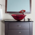 thumbnail image 4 of novatto nohp-g028bn misto glass vessel bathroom sink set, brushed nickel, 4 of 4