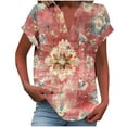 thumbnail image 2 of Jjayotai Womens Golf Polo Shirts, V Neck Short Sleeve T Shirt, Lightweight Moisture Wicking Polo, Casual 2 Buttons Outfits, Bohemian Clothes for Women Plus Size Khaki^1 XXL, 2 of 5