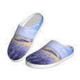 thumbnail image 2 of Daiia Lavender Fields Under Blue Sky Print Women’s Fuzzy Slippers Memory Foam Lightweight House Shoes Cozy Loafer Flannel House Shoes-40/41, 2 of 7