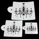thumbnail image 1 of 3x Spray Print Sugar Sieve DIY Cake Decorating Mold Sugarcraft Modeling Tool Soledad herramienta de decoración de pasteles, 1 of 6