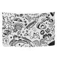 thumbnail image 6 of Yayeee Tapestry Wall Hanging for Bedroom 60" x 51" Living Room Home Wall Art Decor, Rainbows Clouds, 6 of 7
