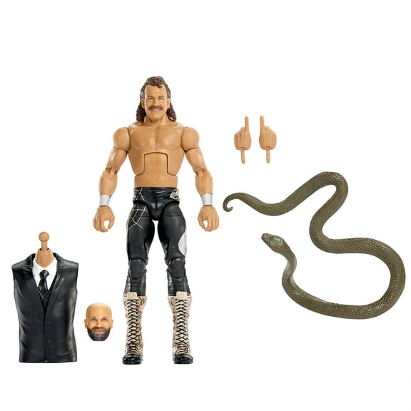 WWE Elite Collection Premium Live Event Jake "The Snake" Roberts Action Figure Set, WrestleMania