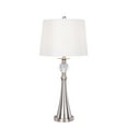 thumbnail image 3 of Fangio Lighting 1525 30.75 inch Crystal & Brushed Steel Metal Table Lamp, 3 of 3
