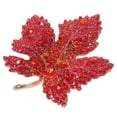 thumbnail image 4 of Broche Pin Rhinestone Forma de hoja de arce Broche Ropa Pin Ropa Joyería, 4 of 7