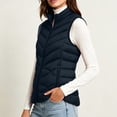 thumbnail image 6 of hoksml Women Quilted Puffer Vest Stand Collar Zip Up Sleeveless Pockets Gilet for Fall Winter Daily Outdoor Work Comfort, 6 of 9