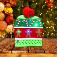 thumbnail image 2 of Gorro de Navidad YONGSHENG con luz LED Gorro navideño de hombre de jengibre, 2 of 5