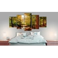 thumbnail image 2 of Tiptophomedecor Stretched Canvas Landscape Art - Autumn Morning Sunshine - Stretched & Framed Ready To Hang Art, 2 of 4