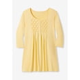 thumbnail image 5 of Woman Within Plus Size Smocked Henley Trapeze Tunic, 5 of 5