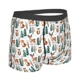 thumbnail image 4 of Uemuo Winter Woodland Friends Pattern Men's Boxer Briefs,Trunk Anti-Chafing,Comfortable, Durable, and Stylish Underwear-XX-Large, 4 of 9