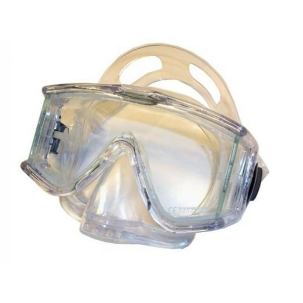 Typhoon Panoramic Mask with Purge Valve Clear Great for Scuba Diving
