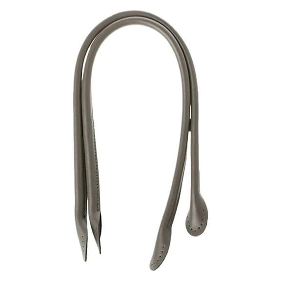 Bizhua the Handle of the Handbag Is Grey.60 Cm Bag Strap Split Leather Handbag Handle Rope Bags Replacement for Diy Hand Accessories Round Ears