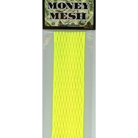 Jimalax Lacrosse by Performall Sports Money Mesh Solid Colors Neon Yellow Money-Mesh-NnYlw-1P By Performall Sports Lacrosse Stringing Supplies Ship from