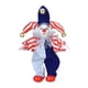 thumbnail image 2 of Figuras de payaso de cerámica con articulaciones flexibles para estanterías, decoración de Halloween, juguetes para niños. Azul blanco, 2 of 9