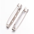 thumbnail image 2 of 50Pcs Platinum Plated Iron Brooch Findings Back Bar Pins with 3 Holes 40x6mm Pin 1mm Hole 2mm, 2 of 3