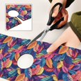 thumbnail image 6 of Yayeee Faucet Mat for Kitchen Sink 14.7" Diatomite Long Splash Guard Pad, Colorful Art Leaves Pattern, 6 of 7