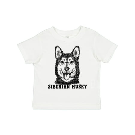 

Inktastic Siberian Husky Sketch Portrait with Dog Breed Name Boys or Girls Toddler T-Shirt