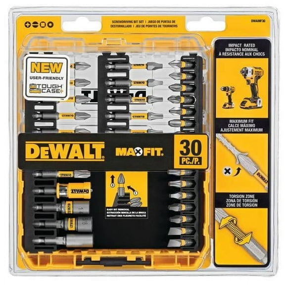 DEWALT Steel Driving Drill Bits & Sets, 0.01 oz, 30 pcs