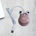 thumbnail image 3 of Ratón con cable perfke para juegos Rana rosa de ojos grandes, 3 of 6