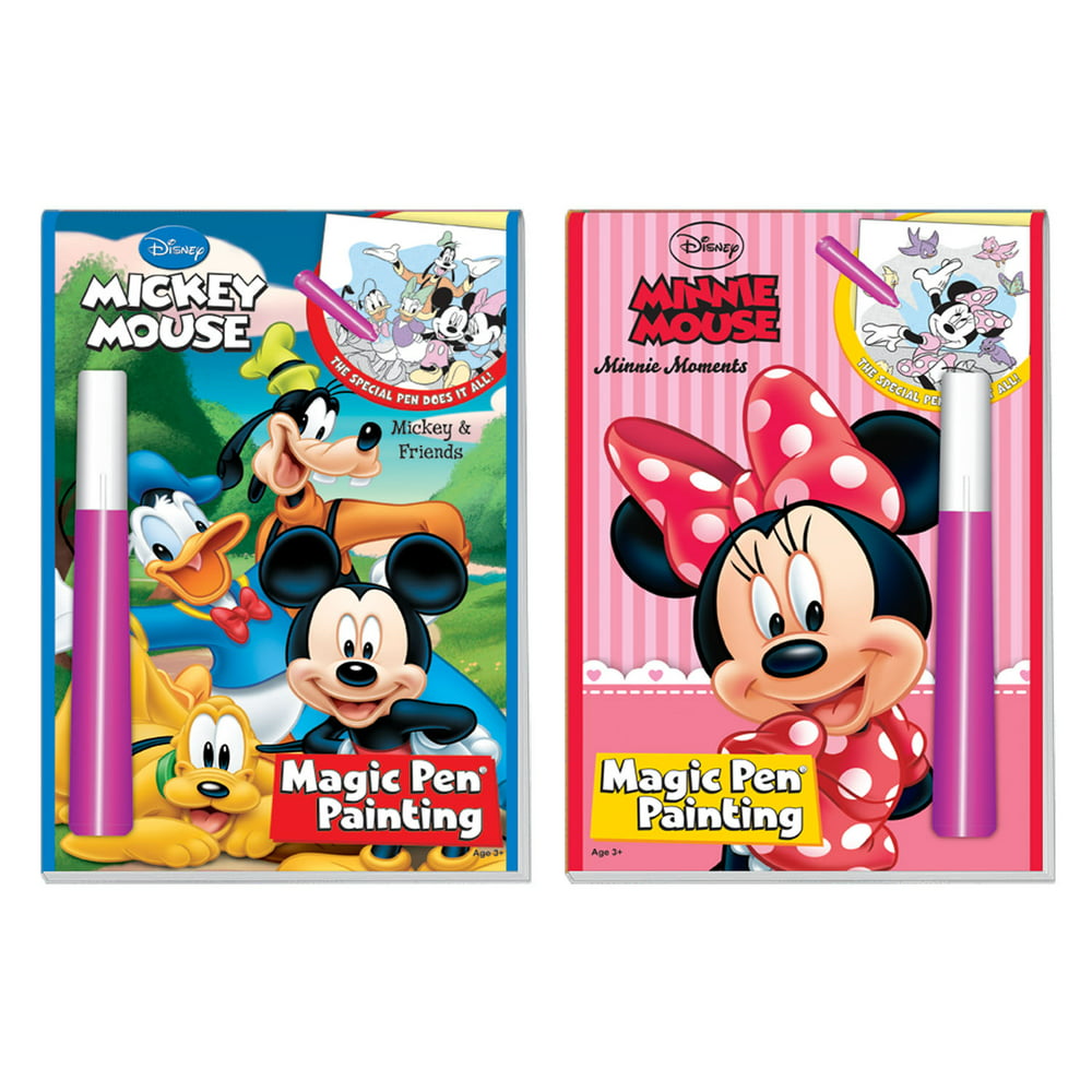Disney's Characters Magic Pen Painting Activity Books, Set. Includes ...