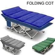 Slsy Folding Camping Cot, Folding Cot Camping Cot for Adults Portable Folding Outdoor Cot with Carry Bags