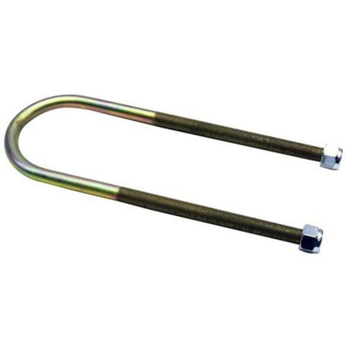 Speedway Motors Leaf Spring U-Bolts for 3 Inch Axle Tube, 10 Inch Long Pair, 1/2-20 Threads, Heat-Treated Steel, Universal Fit with Nylock Nuts