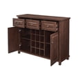 thumbnail image 6 of Gramercy Way Mahogany Cabinet and Wood Doors with Wine Rack, 6 of 9