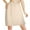 Khaki, variant on HomeGardon Skirts for Women,Women's Sleepwear,Women Bottom Swim Skirt Short Hulip Hem Beach Skrit,S-XXL