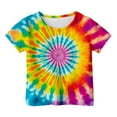 thumbnail image 2 of uikmnh Boys Shirts Boys Tie Dye Shirt Comfortable Round Neck Short Sleeve Tee for Kids Casual Daily Wear Spring Summer Outfit Size:12-13 Years, 2 of 3