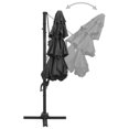 thumbnail image 2 of vidaXL 4-Tier Parasol with Aluminium Pole Anthracite 3x3 m, 2 of 5