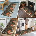 thumbnail image 5 of Runner Rug 2'x6', Spring Mushrooms Washable Non-Slip Hallway Runner Rugs, Farmhouse Pastoral Botanical Brown Wood Bedside Rugs Floor Mats Carpet Runners for Kitchen Bathroom Laundry Room, 5 of 8