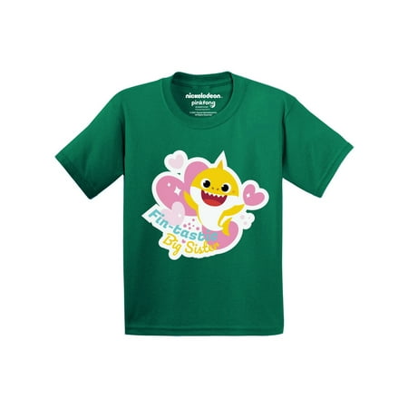 

Baby Shark T-shirt for Toddler Girls - 2t 3t 4t 5t Baby Shark Tee - Fin-Tastic Big Sister