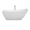 thumbnail image 6 of Wyndham Collection Wcbtk153367atp11 Antigua 67" Freestanding Soaking Tub - White, 6 of 7