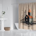 thumbnail image 3 of Ensemble de Rideaux de Douche avec Fermeture à Pression, Maison de Campagne Rustique Primitive (5) Rideaux de Douche Imperméables, Doublure de Douche Décorative en Polyester pour Salle de Bain, 72x72 Pouces, 3 of 4
