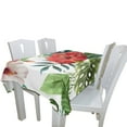 thumbnail image 3 of EREHome Vintage Rétro Floral Parti Nappes Rouge Décoration de Table 60x120 Pouces, 3 of 5