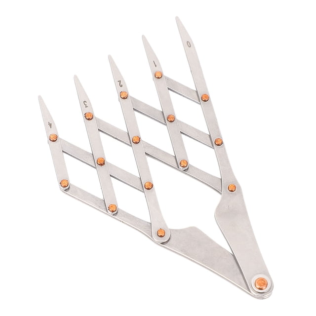 5 Tooth Equidistant Ruler Distance Gauge Sewing Tool for Sewing, Grommet Installation, and Crafting Projects, Made From Stainless Steel, Essential Addition to Your