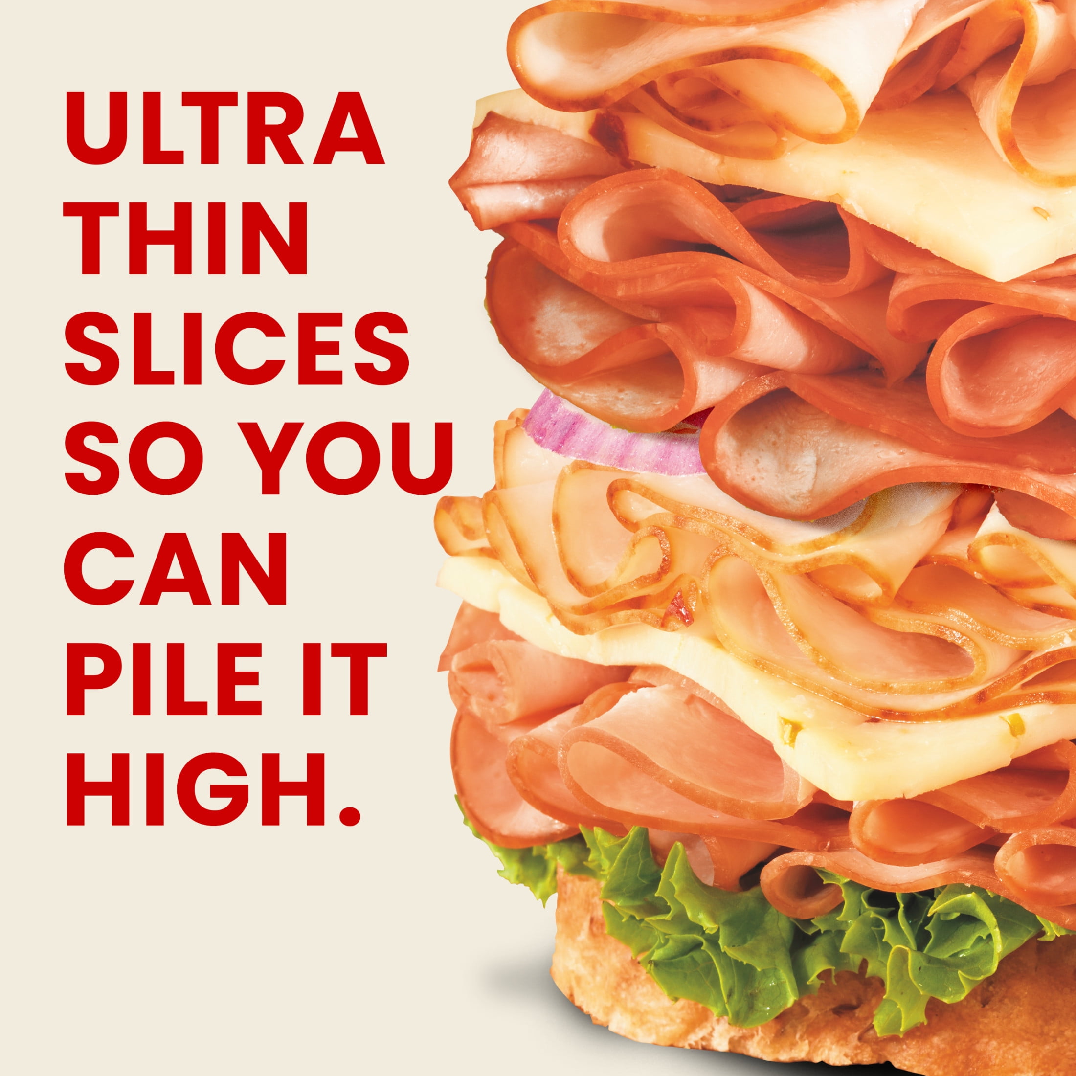 Hillshire Farm Ultra Thin Sliced Honey Ham Lunchmeat, 16 oz Variety Pack Plastic Tub, Refrigerated