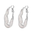 thumbnail image 1 of Exaggerated Contorted Hollow Earrings Advanced Sense Ear Loop Light Luxury Fashion Stud Personality, 1 of 8