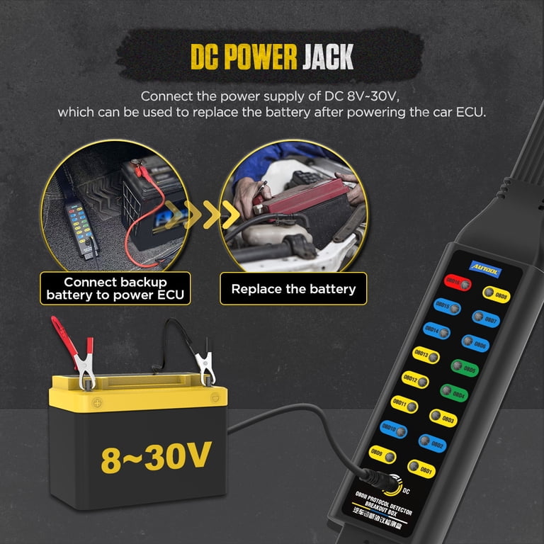 Car Auto OBD2 CAN Breakout Box Detector OBDII Protocol Breakout Box Diagnostic e Car Auto OBD2 CAN Breakout Box Detector OBDII Protocol Breakout Box Diagnostic e