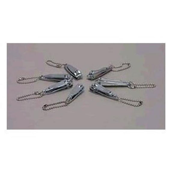 Pacific World 72011700 Trim Fingernail Clippers with Keychain - Pack of 72