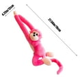 thumbnail image 7 of Anhility Long Arm Hanging Monkey Plush Toy, Watermelon Red Monkey Stuffed Animal, Playtime & Bedtime Companion, Christmas Birthday Gift for Kids, 27.56x4.72in, 7 of 7