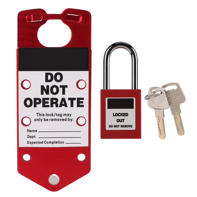 Lockout Hasp, Low Density 360 ° Rotation Lockout Tagout Hasp For Industrial Equipment For Workshop For Building Works