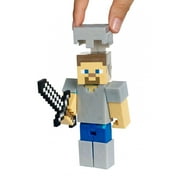 Minecraft Survival Mode Steve with Iron Armor Figure