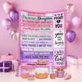 thumbnail image 3 of LHSHID 13 Year Old Daughter Gifts 13th Birthday Gifts for Daughter Best Gifts for 13 Year Old Daughter from Mom Dad Funny 13th Daughter Christmas Ideas Throw Blanket 40"x50", 3 of 6