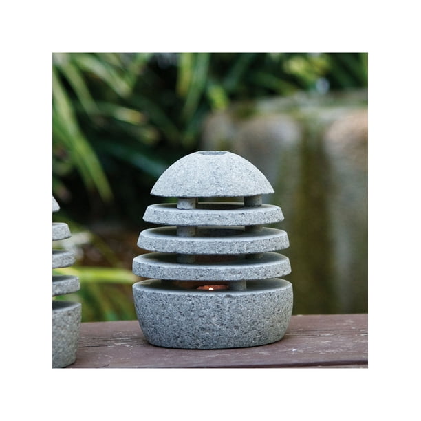 Garden Age Supply Indoor Outdoor Stone Lantern Genuine Carved